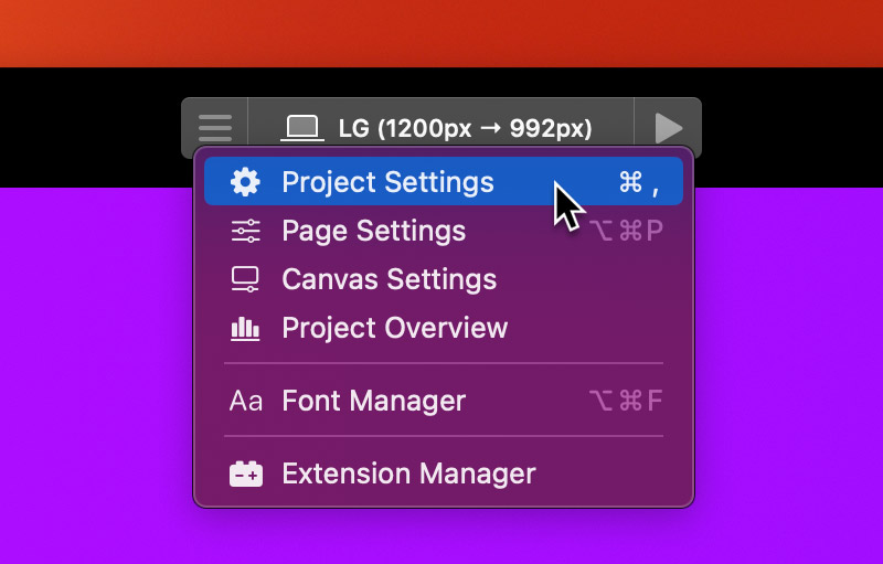 project-settings