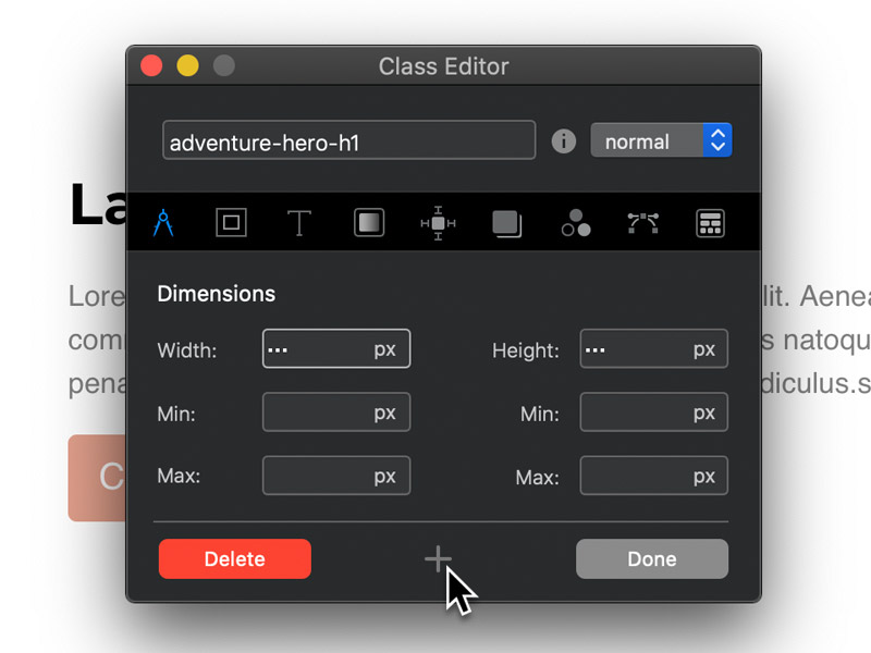 Store Class With Class Editor